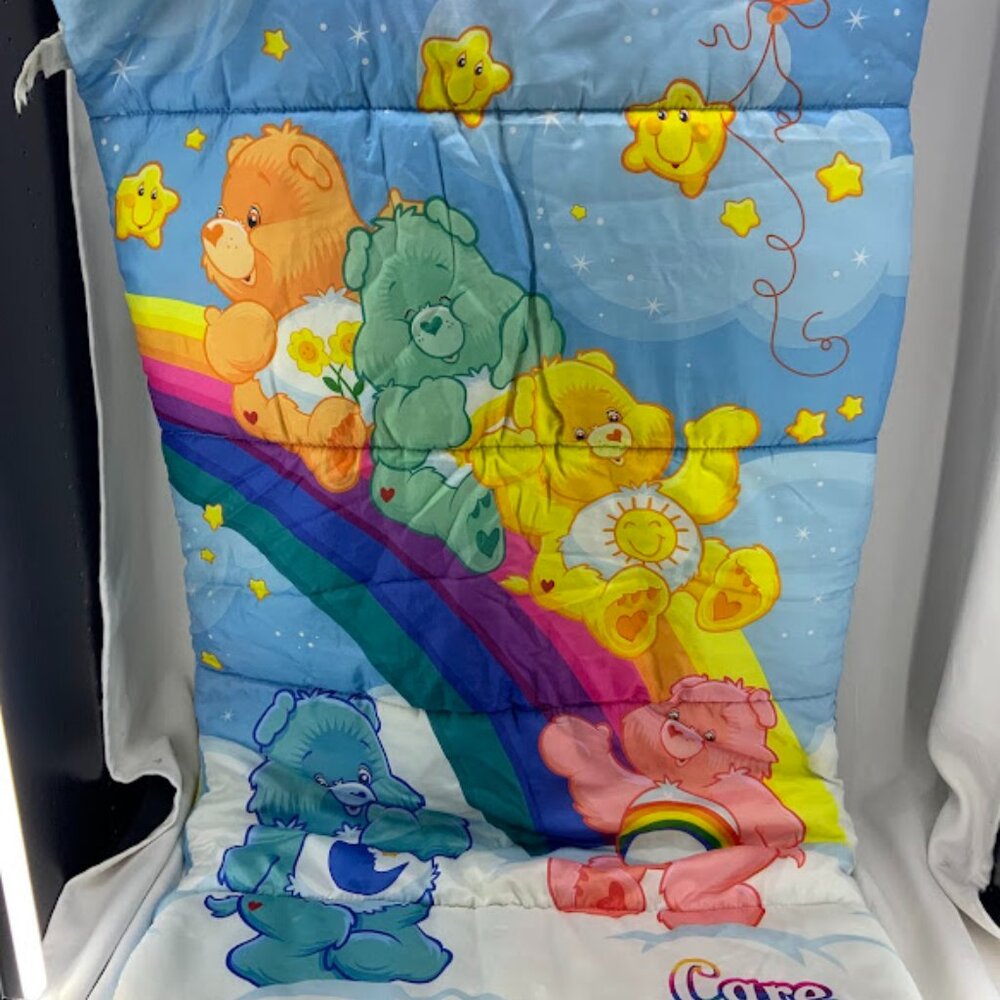 Vintage * CARE BEARS * Sleeping Bag * Clouds * Rainbows 🌈 * CareBears * Bed